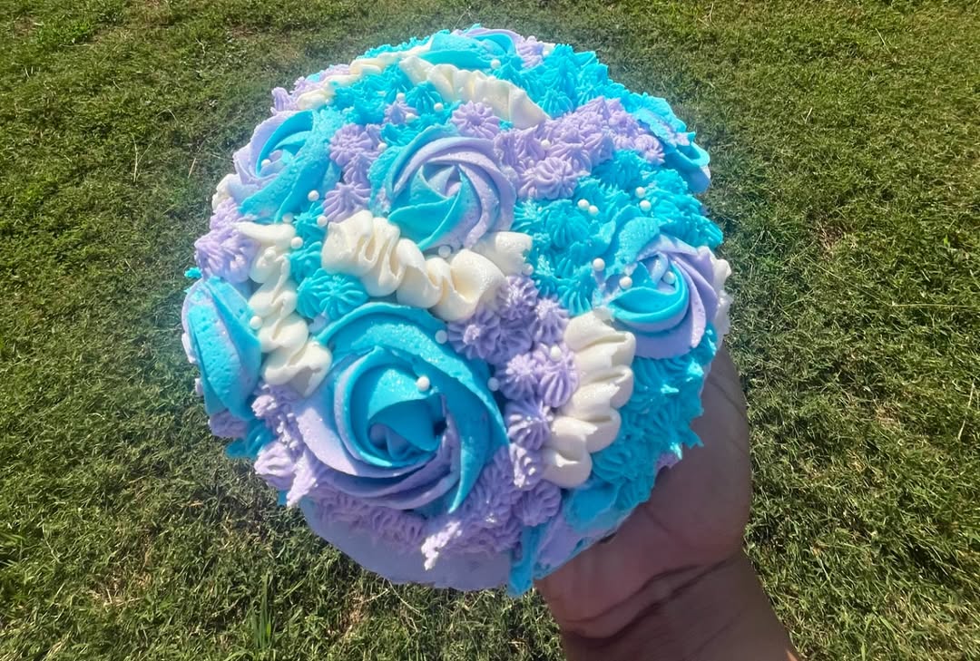 Blue Custom Cake